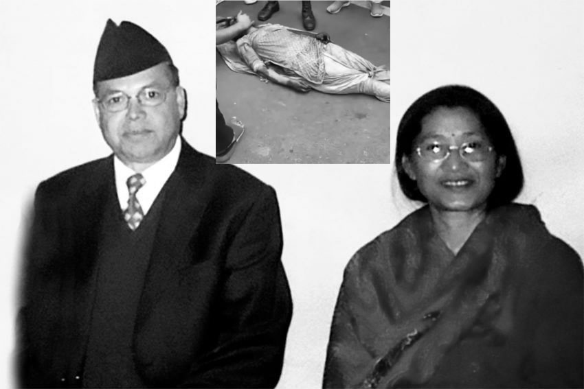 झलनाथ खनाल श्रीमती रविलक्ष्मी चित्रकारको जलेर मृत्यु