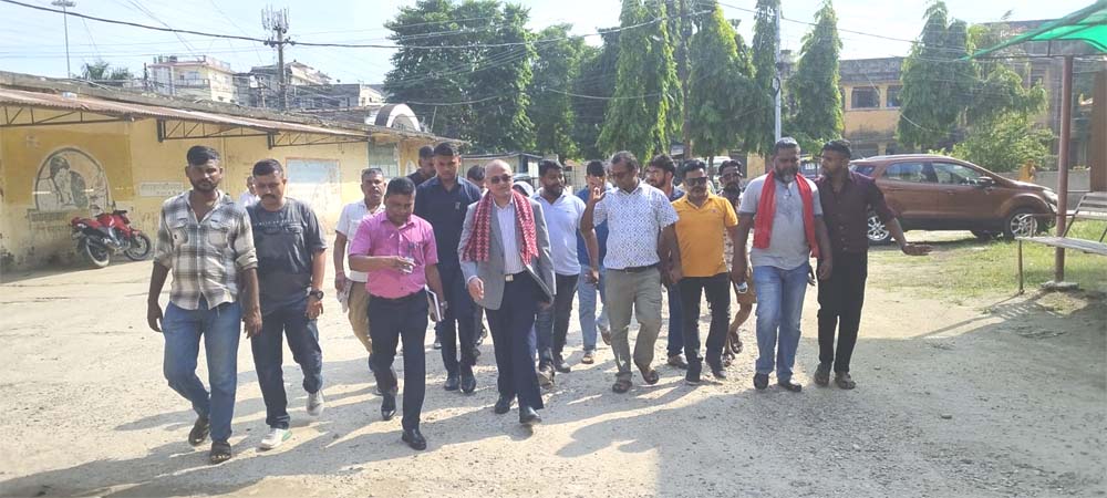 हैजा बिरामी र वीरगंज भन्सारको अवस्था बुझ्न उद्योगमन्त्रीद्वारा अनुगमन
