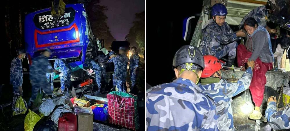 तीन सवारी साधन ठोक्किदा ३३ जना घाइते