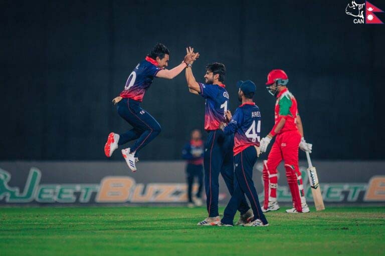 नेपालसँग ओमान पराजित