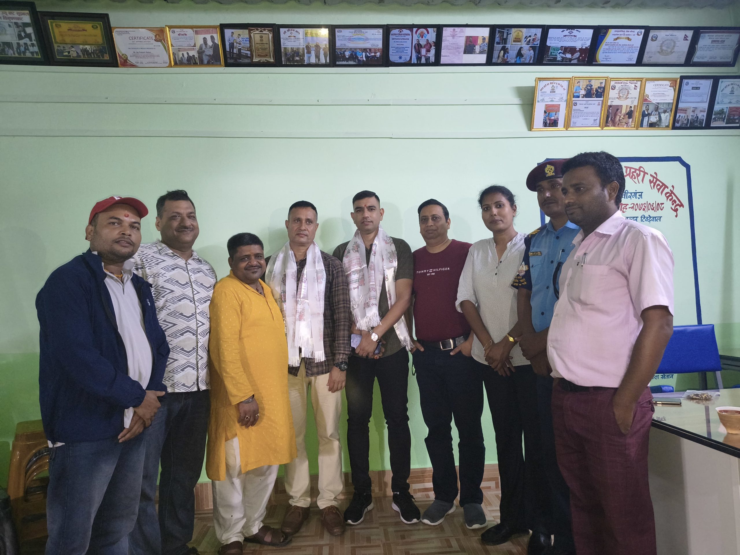 ग्रीनसिटी सामुदायिक प्रहरी आदर्शनगरद्वारा डीएसपी किशोर लम्सालको बिदाई एवं नया आएका डिएस्पी राजु कार्की लाई स्वागत  कार्यक्रम सम्पन्न