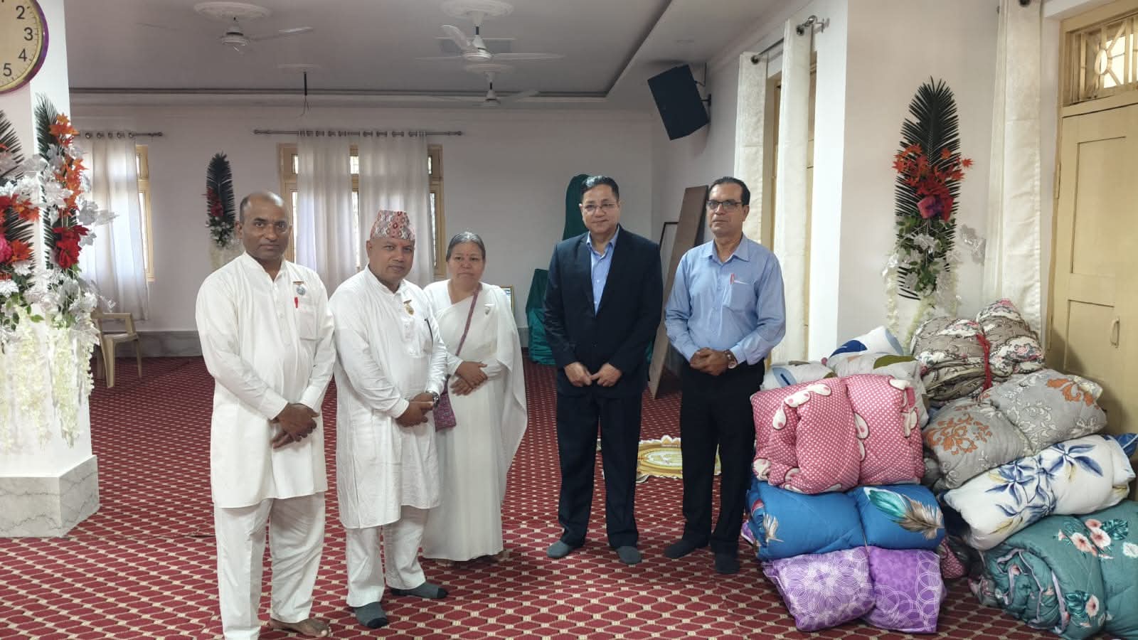 ब्रह्माकुमारीज विश्व दर्शन भवनको स्वर्ण जयन्ती अवसरमा गौतम सोसाइटीद्वारा न्यानो कम्बल वितरण कार्यक्रम