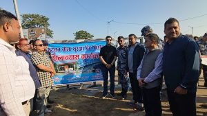 बिरगंज रक्सौल  मितेरी पुल स्थित सीमा सुरक्षा बिट निर्माणको शिलान्यास