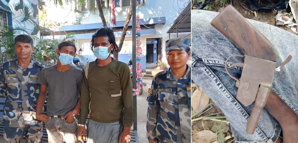 कटुवा पेस्तोलसहित दुईजना पक्राउ