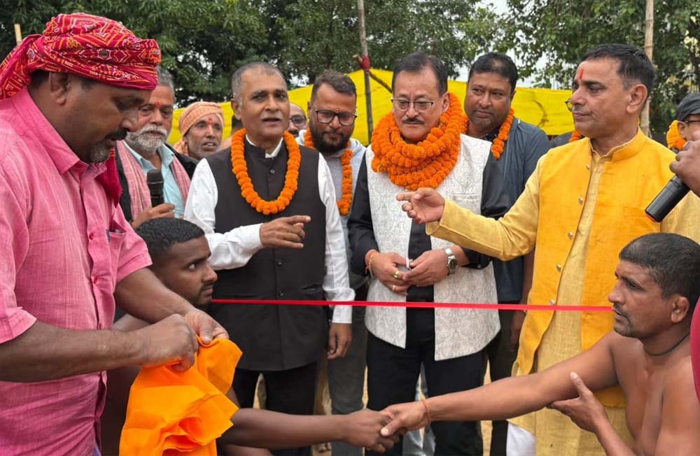 सुगौली विर्तामा महोत्सवमा कुस्ती प्रतियोगिताको उदघाटन